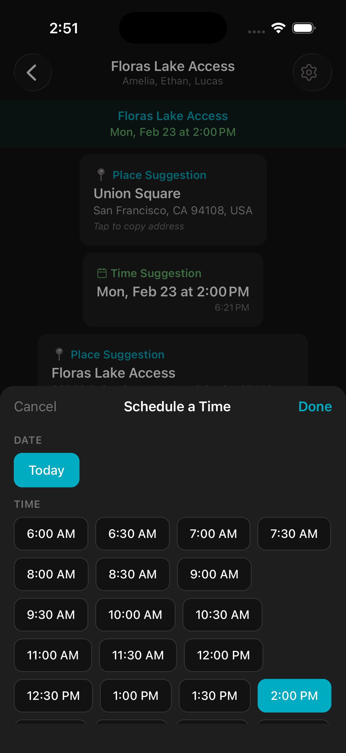 Schedule a time to meet